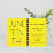 11e Gele Vrijheidsfeestdag Kaart (Staand voorkant)