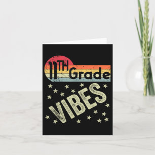 11e Graad Vibes Shirt Retro 80s Teacher Kinder Ter Kaart
