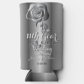 11e Jaar Wedding Jubileum Steel Roos (Voorkant)