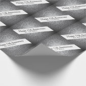 11e Jubileum Staal bewerkbaar Cadeaupapier (Hoek)