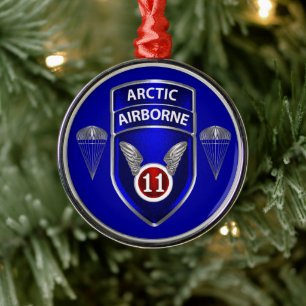 11e Kerstdivisie Luchtvaart Metalen Ornament