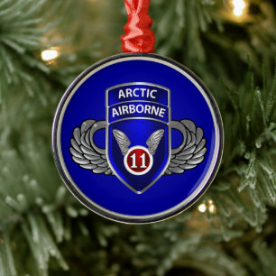 11e Kerstdivisie Luchtvaart Metalen Ornament