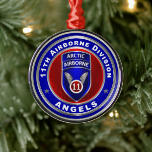 11e Kerstdivisie Luchtvaart Metalen Ornament