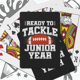 11e klas Football klaar om terug te pakken naar sc Pokerkaarten