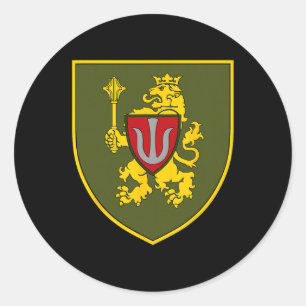 11e Legerkorps (Oekraïne) Oekraïense Militaire Ronde Sticker
