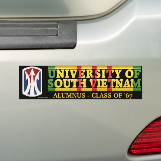 11e LIB - U van Zuid-Vietnam Alumnus Sticker (Op auto)