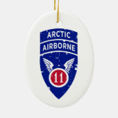 11e Luchtlandingsdivisie "Arctic Angels" in nood Keramisch Ornament (Achterkant)