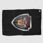11e luchtverdedigingsbrigade Gepersonaliseerd schi Golfhanddoek (Horizontaal)