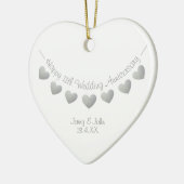 11e ornement cardiaque du Mariage en acier (Gauche)