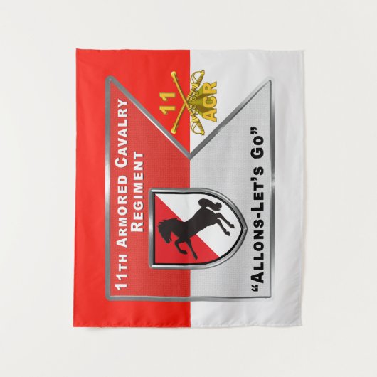 11e Pantserregiment ACR Wandkleed (Voorkant)