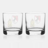 11e regiment gepantserde cavalerie whisky glas (Achterkant)