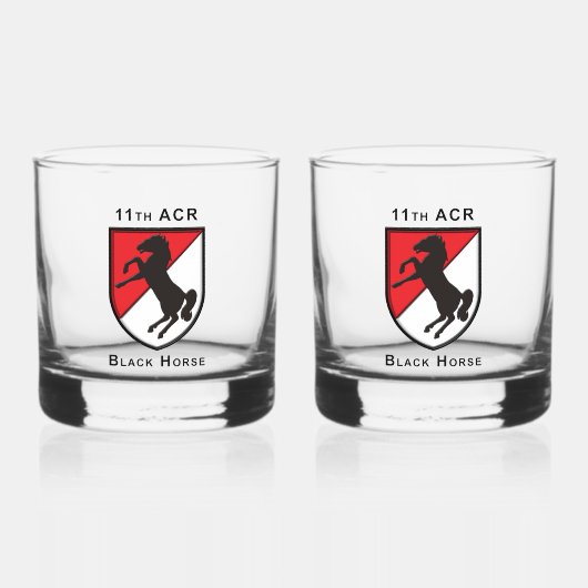 11e regiment gepantserde cavalerie whisky glas (Voorkant)