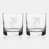 11e regiment gepantserde cavalerie whisky glas (Achterkant)