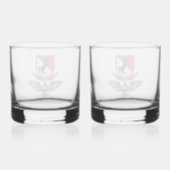 11e regiment gepantserde cavalerie whisky glas (Achterkant)