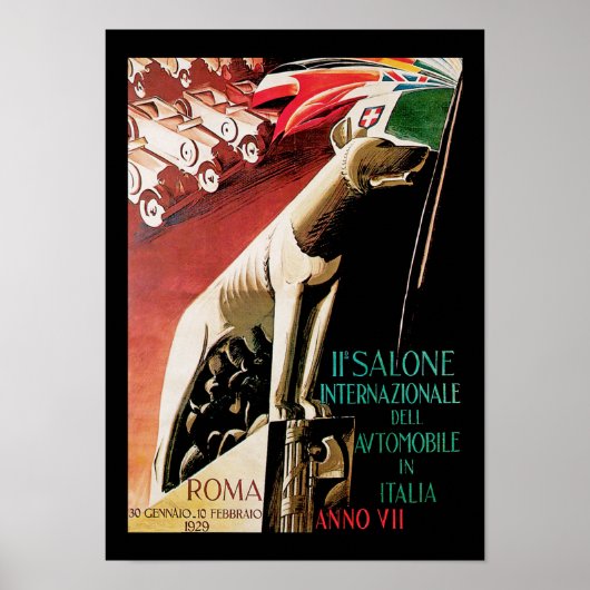 11e Salone Internazionale Automobile ~ Roma Poster (Voorkant)