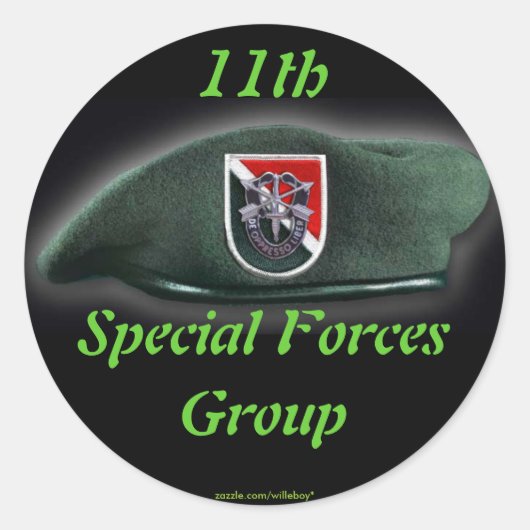 11e Special Forces scrapbooking nam Sticker (Voorkant)