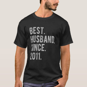 11e trouwdag voor hem Beste man zonde T-shirt