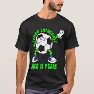 11e verjaardag 11 jaar oude Dabbing Soccer 11 T-shirt
