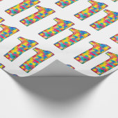 11e verjaardag autisme invoegen voor jongen meisje cadeaupapier (Hoek)