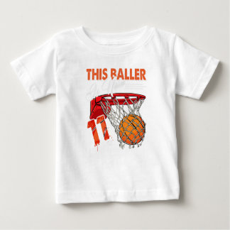 11e verjaardag Basketball TShirt Funny 11 jaar oud
