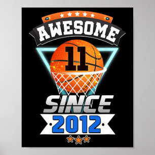 11e verjaardag basketbalspeler Geweldige sinds 201 Poster