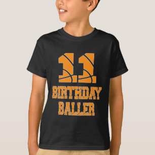 11e verjaardag Byller Boy 11 jaar oud Bysketbyll T T-shirt
