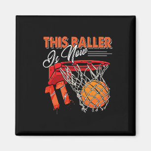 11e verjaardag Bysketbyll Fun 11 jaar oude Kinder  Magneet