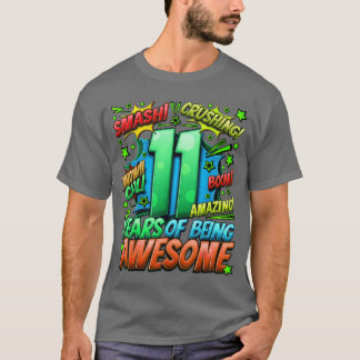 11e verjaardag Comic Style Geweldig sinds 2012 11  T-shirt