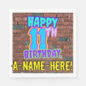 11e verjaardag ~ Fun, geïnspireerd door Urban Graf Servet (Voorkant)