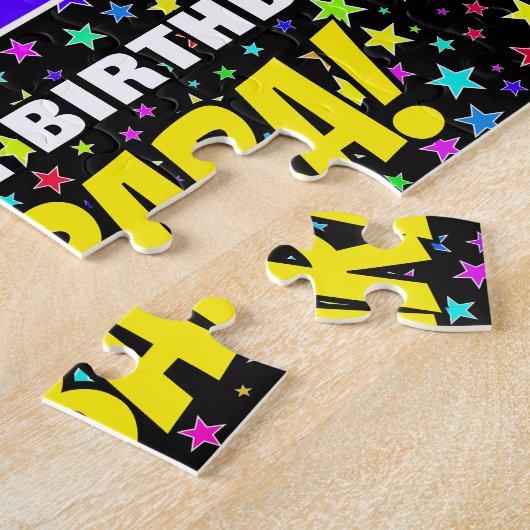 11e verjaardag — Fun, kleurrijk Star Field Pattern Legpuzzel (Zijkant)