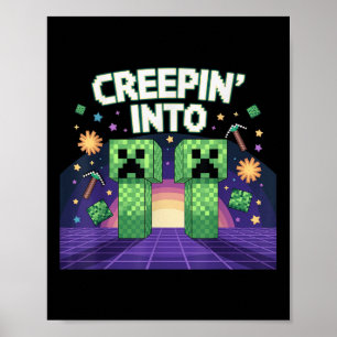 11e verjaardag Gamer Pixel sluipt in 11 Video G Poster