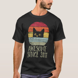 11e verjaardag Geweldige sinds 2011 11 jaar oud T-shirt