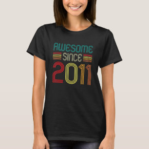 11e verjaardag Geweldige sinds 2011 11 jaar T-shirt