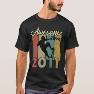 11e verjaardag Geweldige sinds 2011 Skateboard 11 T-shirt