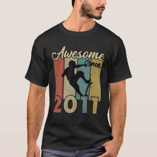 11e verjaardag Geweldige sinds 2011 Skateboard 11  T-shirt