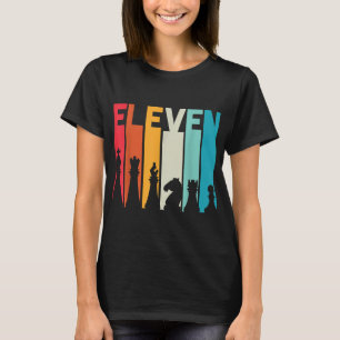 11e verjaardag Gift Chess Player Retro Board Game T-shirt