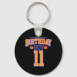 11e verjaardag jongen basketbal minnaar 11 jaar ou sleutelhanger
