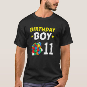 11e Verjaardag Jongen Cubing Puzzel Speed Cubing 1 T-shirt