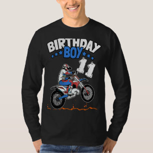 11e verjaardag Jongen Dirt Bike Kinderen 11 jaar o T-shirt