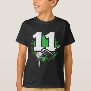 11e Verjaardag Jongen Golf Speler Golf 11 jaar oud T-shirt
