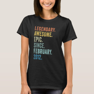 11e verjaardag jongen Legendary epic Geweldige sin T-shirt