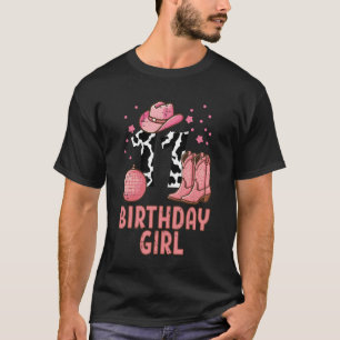 11e verjaardag koe patroon cowgirl 11 jaar oud ver t-shirt