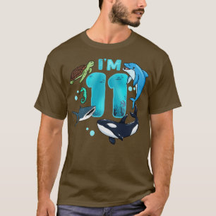 11e verjaardag onder het Zee T-shirt