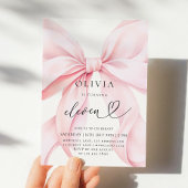 11e verjaardag Pink Bow Party Kaart