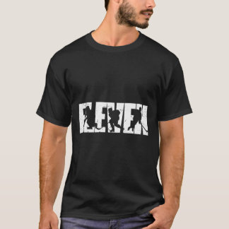 11e verjaardag Retro Ice Hockey 11 jaar oude jonge T-shirt