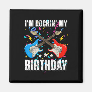 11e verjaardag Rockmuziek Verjaardag Jongen Muzika Magneet