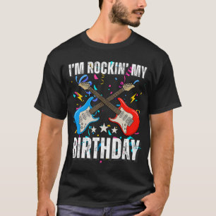 11e verjaardag Rockmuziek Verjaardag Jongen Muzika T-shirt