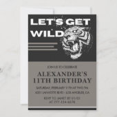 11e verjaardag uitnodigingen Boy Party Let's Get W (Voorkant)