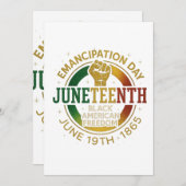 11e verjaardag van de zwarte Amerikaanse vrijheid Kaart (Voorkant / Achterkant)