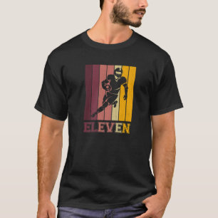 11e verjaardag voor de Speler van het Football van T-shirt